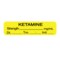 Nevs Ketamine Strength mg/mL Tm._:_Init._ 1/2 x 1-1/2 Yellow w/Black SANTW-0078 - alternate 1